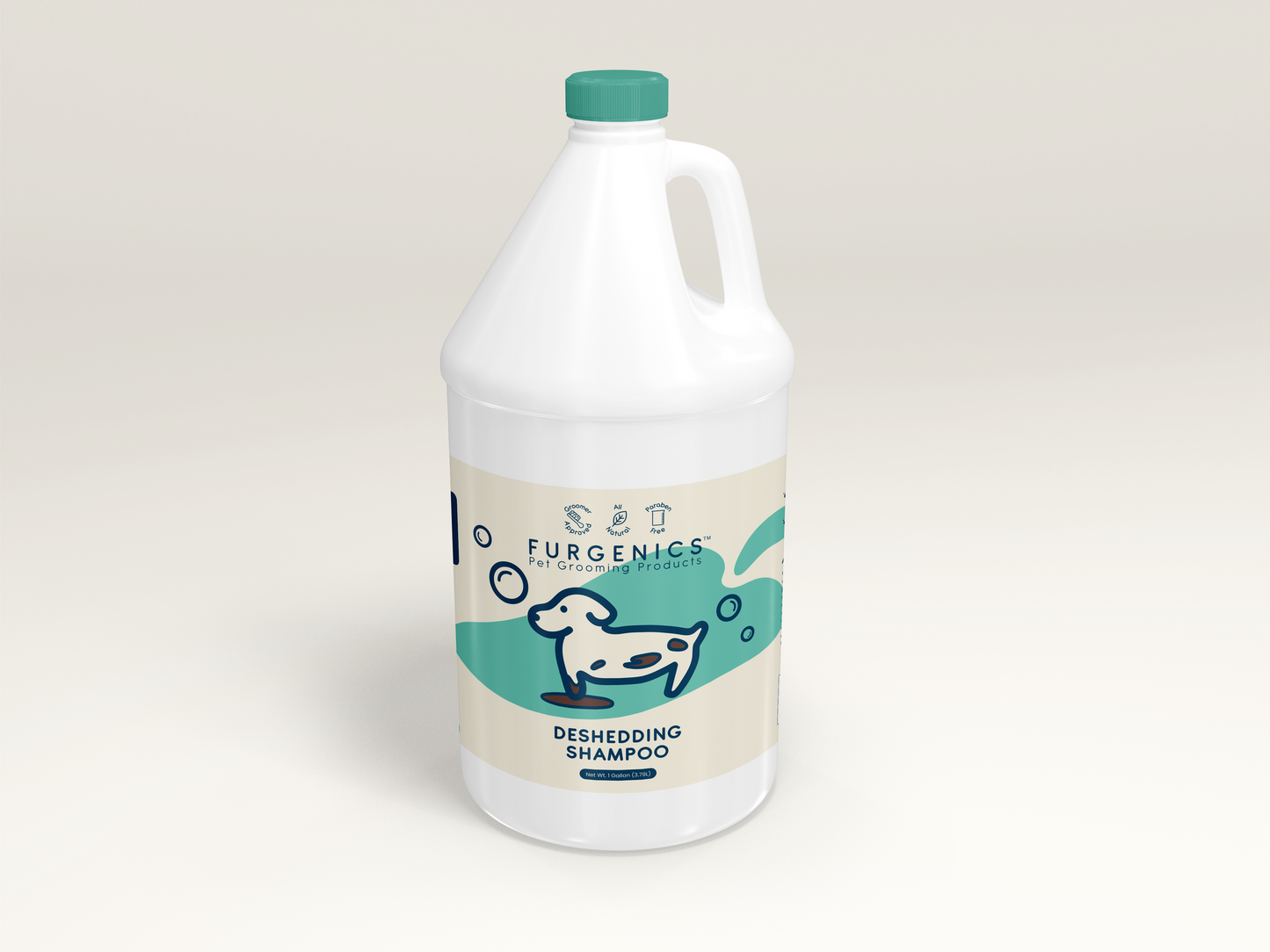 Deshedding Dog Shampoo Gallon for Professional Groomers — 128oz professional concentrate for grooming salons